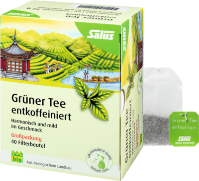 GRÜNER TEE entkoffeiniert Bio Salus Filterbeutel