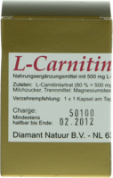L-CARNITIN 1x1 pro Tag Kapseln