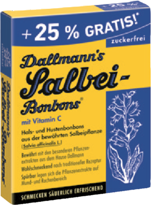 DALLMANN\'S Salbei Bonbons o.Z.+25% Mehrinhalt