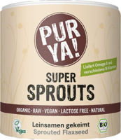 PURYA Super Sprouts Bio Leinsamen gekeimt Pulver